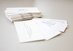 image of business cards