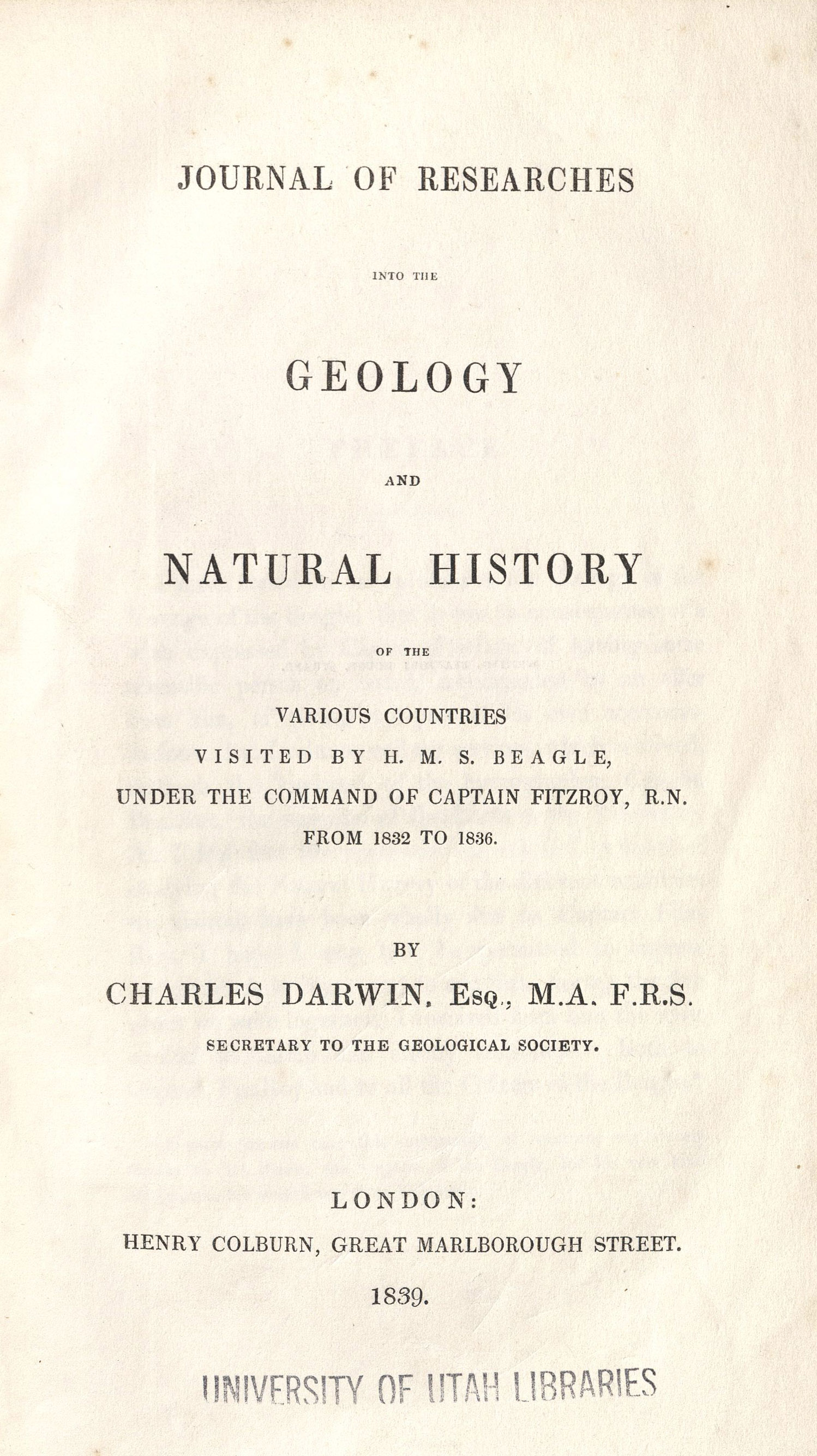 Charles darwin research paper