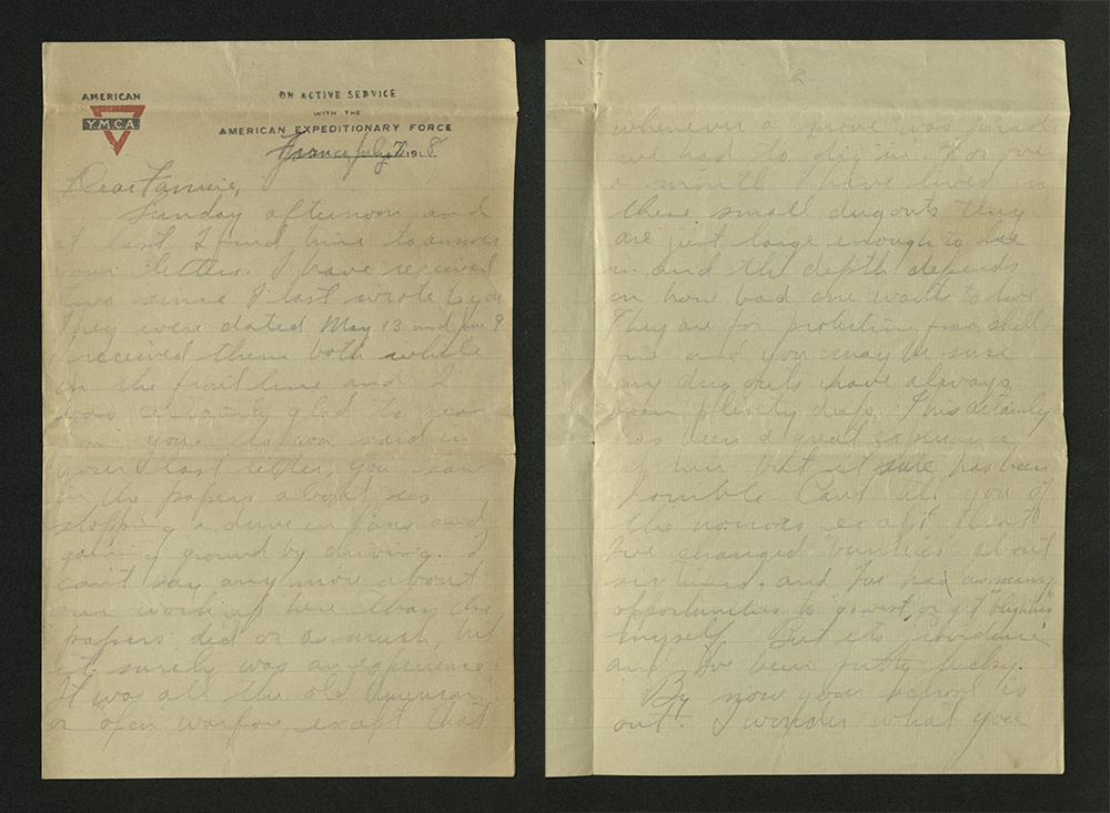 Letter from William J. Putcamp to Fannie, dated 7 July 1918