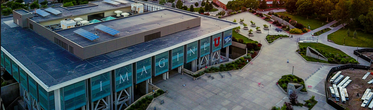 Arial photo of the J. Willard Marriot Library