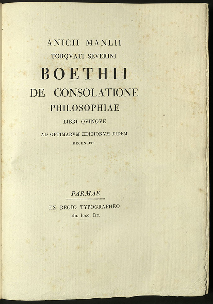 Anicii Manlii Torquati... Title Page