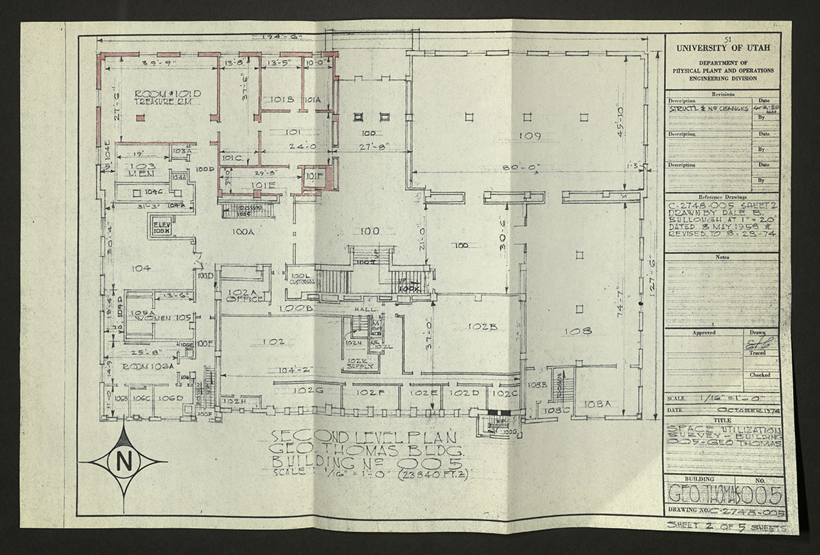 Thomas Building map with Treasure Room