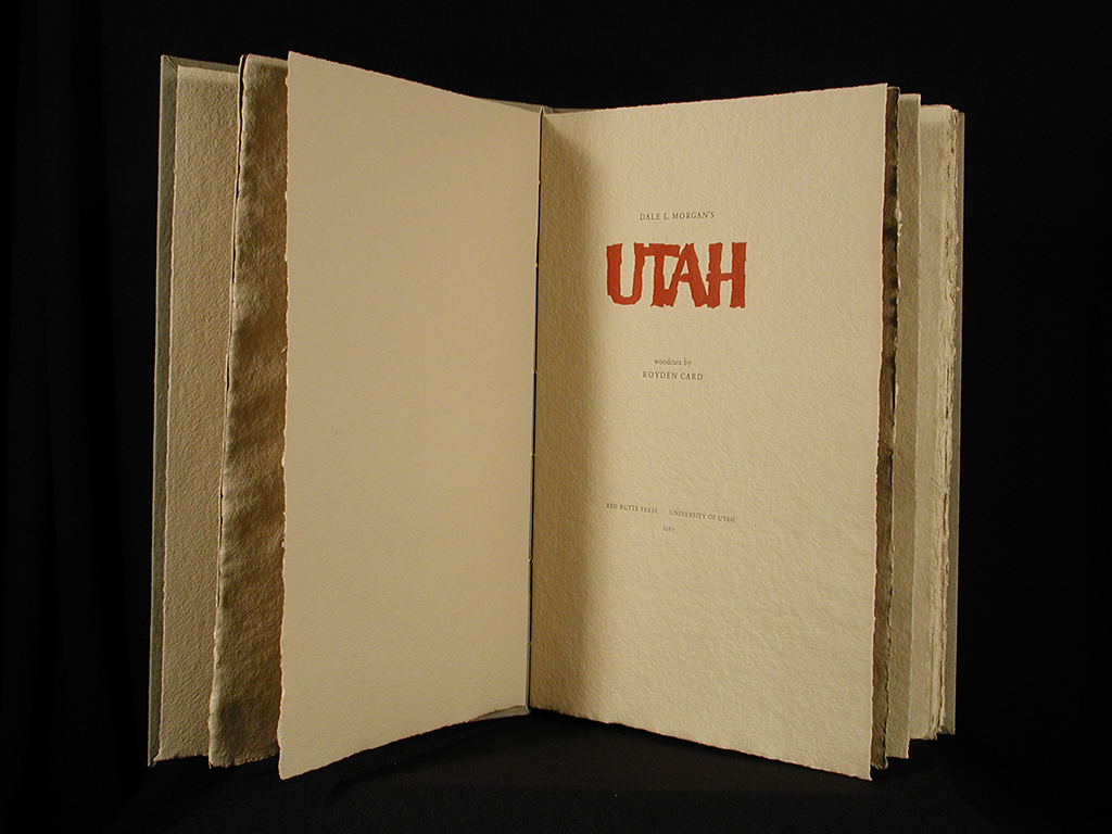 Dale Morgan's Utah, title page 