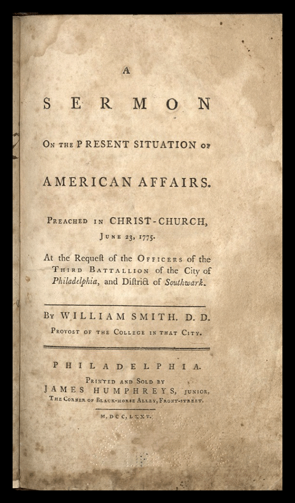 A Sermon on the Present Situation of American (Smith)