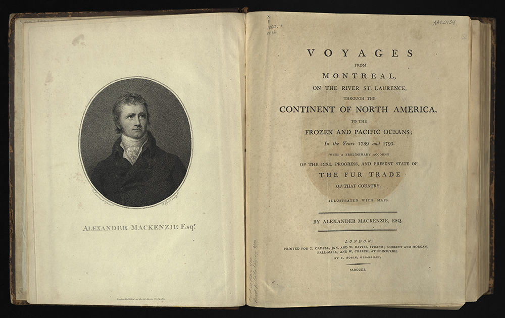 Voyage from Montreal... Title page