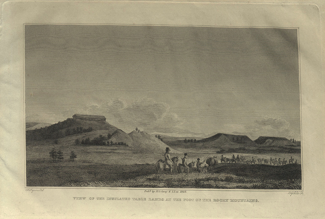 Account of an Expedition... “View of the Insulated Table Lands at the Foot of the Rocky Mountains