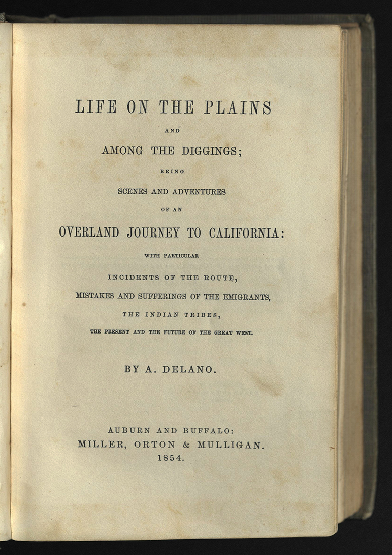 Life on the Plains... title page