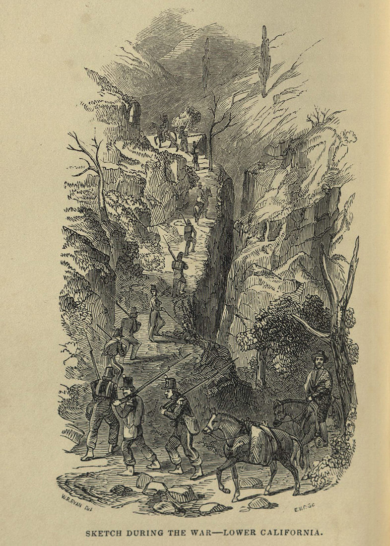Personal Adventures... engraving opposite page 141 "Sketch during War"