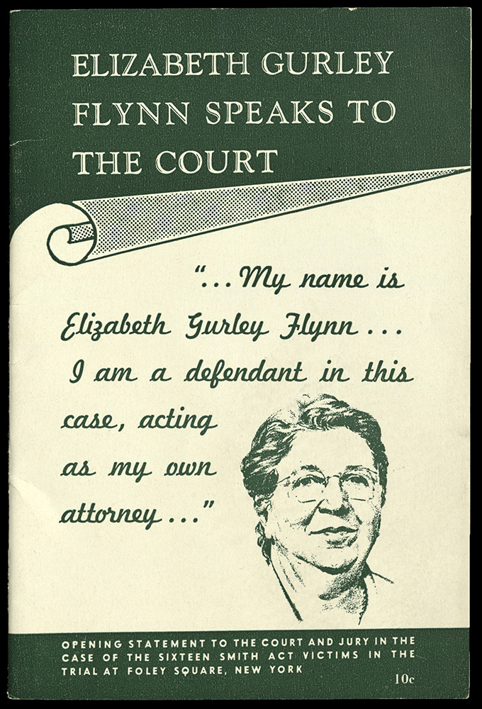 Elizabeth Gurley Flynn speaks to the Court