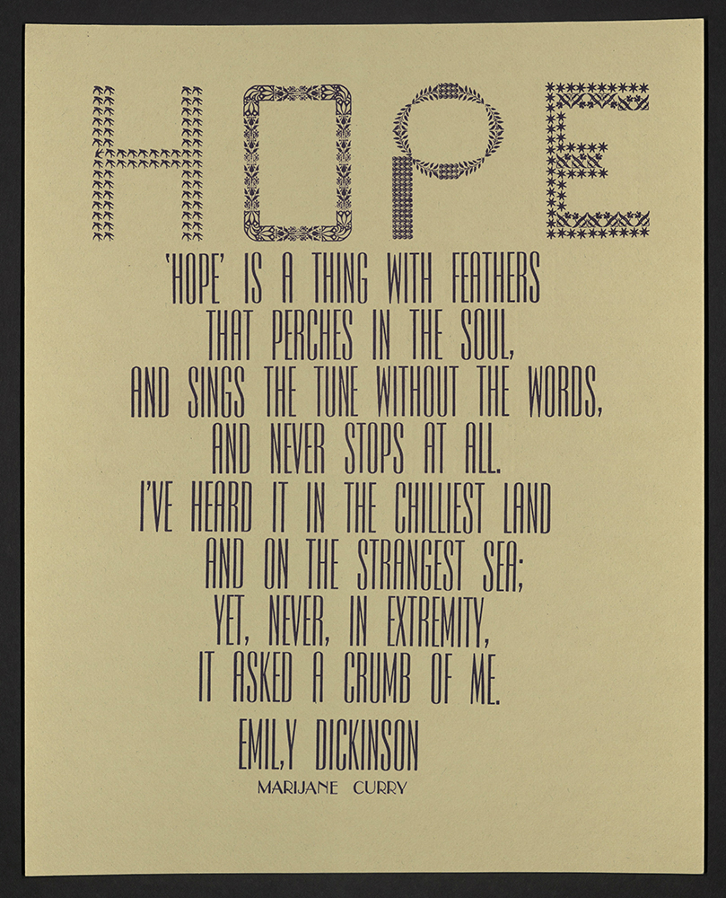 Hope is an Action Marijane Curry