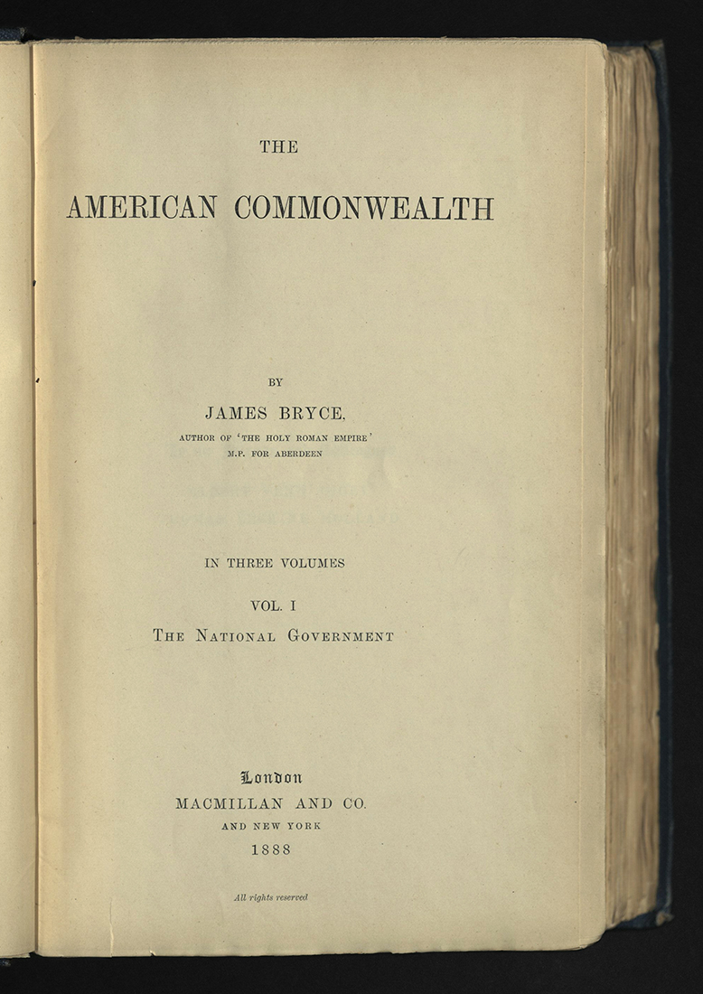 American Commonwealth... title page