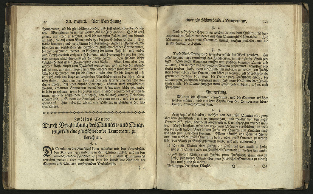 Friedrich Wilhelm Marpurg, Anfangsgruende der Theoretischen Musik