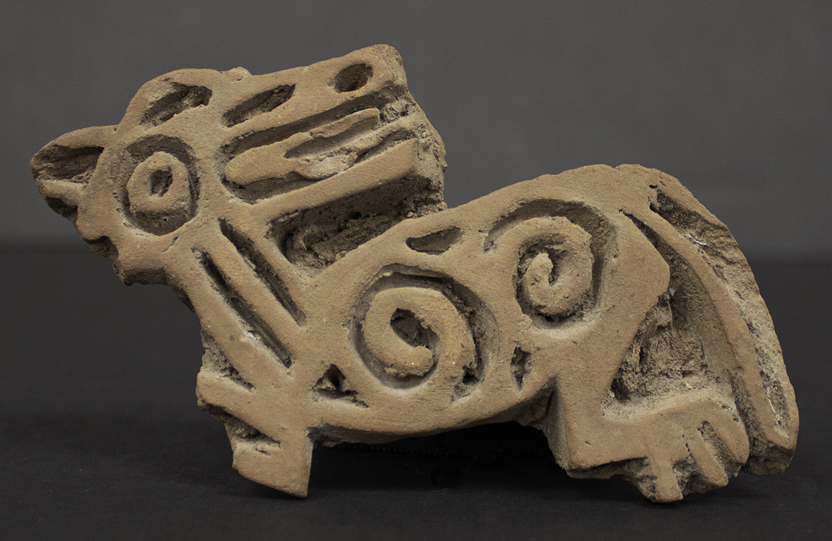 Clay stamp with Jaguar Design