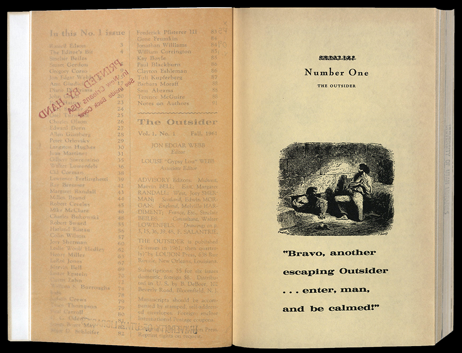 The Outsider title page