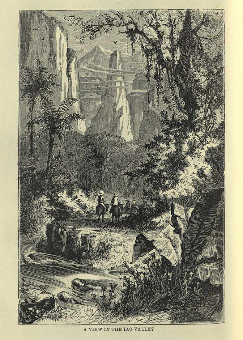 Roughing It... "A view in Iao Valley" opposite page 547