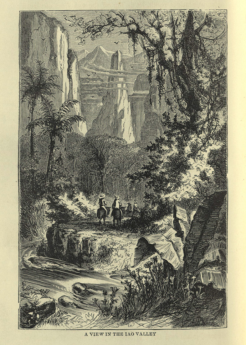 Roughing It... "A view in Iao Valley" opposite page 547