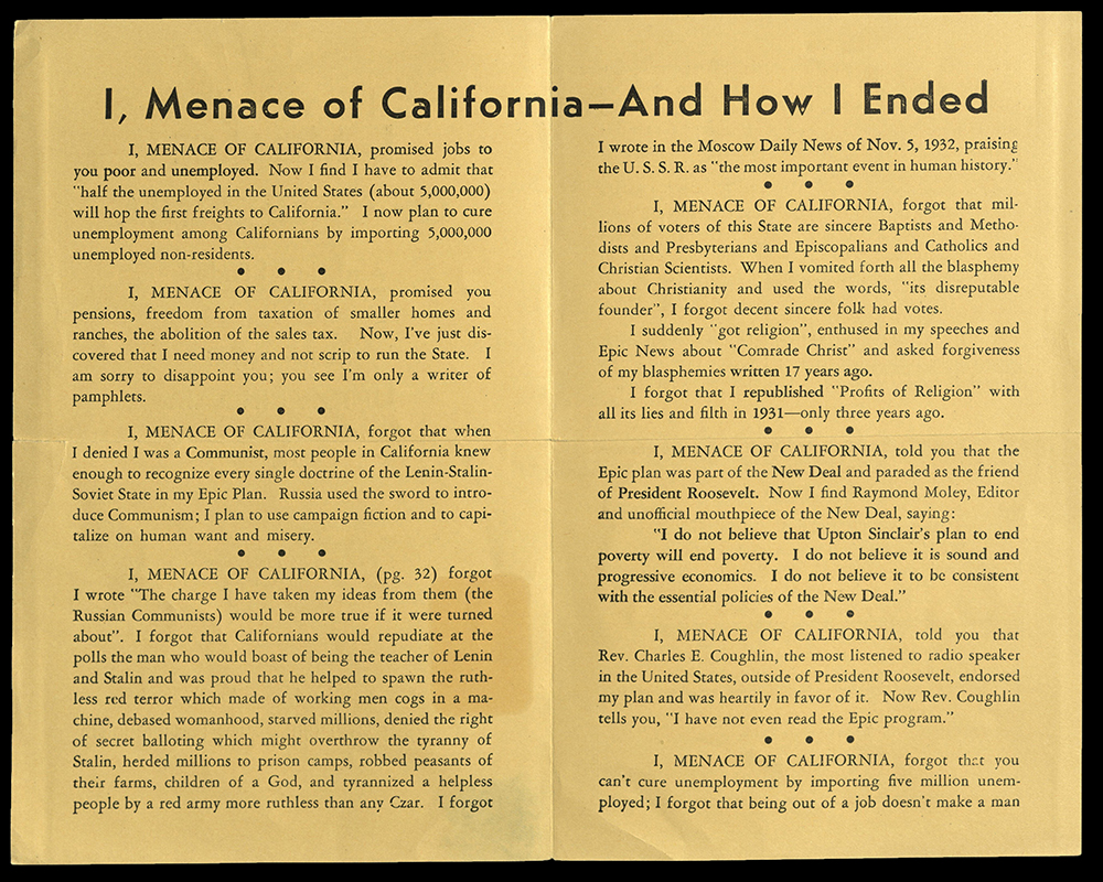 I, Menace to California