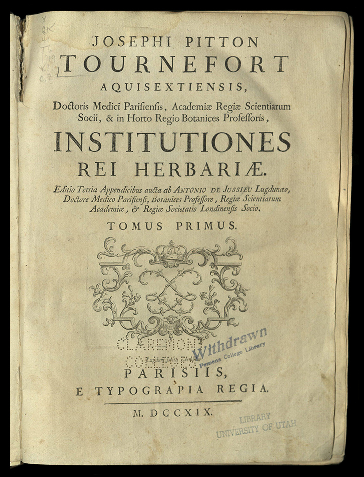 Tournefort Institutiones