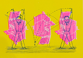 risograph printed image