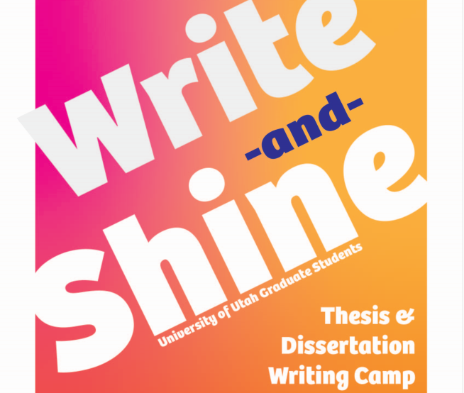 Write & Shine - Thesis & Dissertation Writing Camp poster image