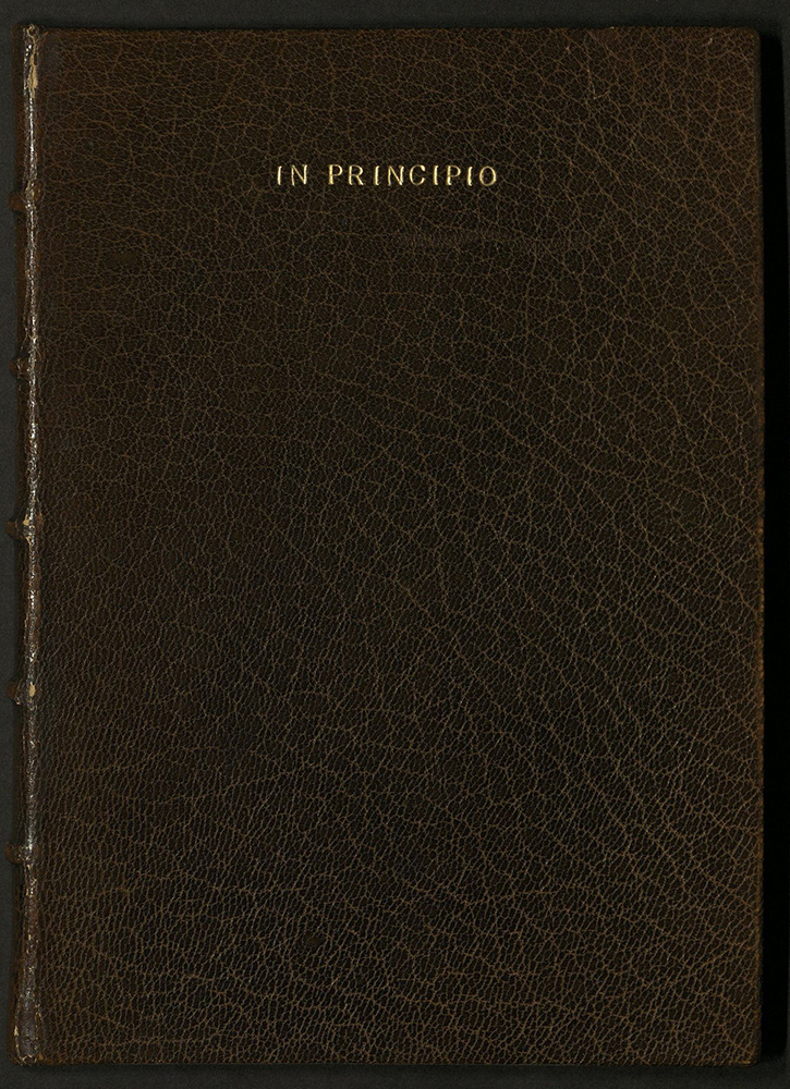Doves Press, In Principio cover