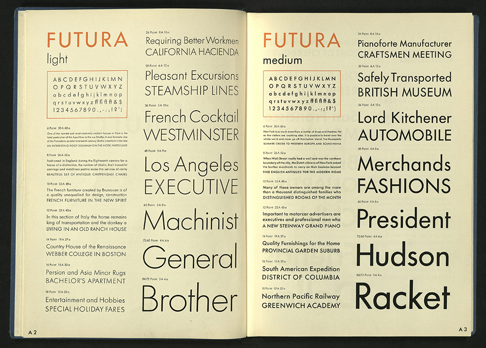 Specimen Book of Bauer Types (A2)