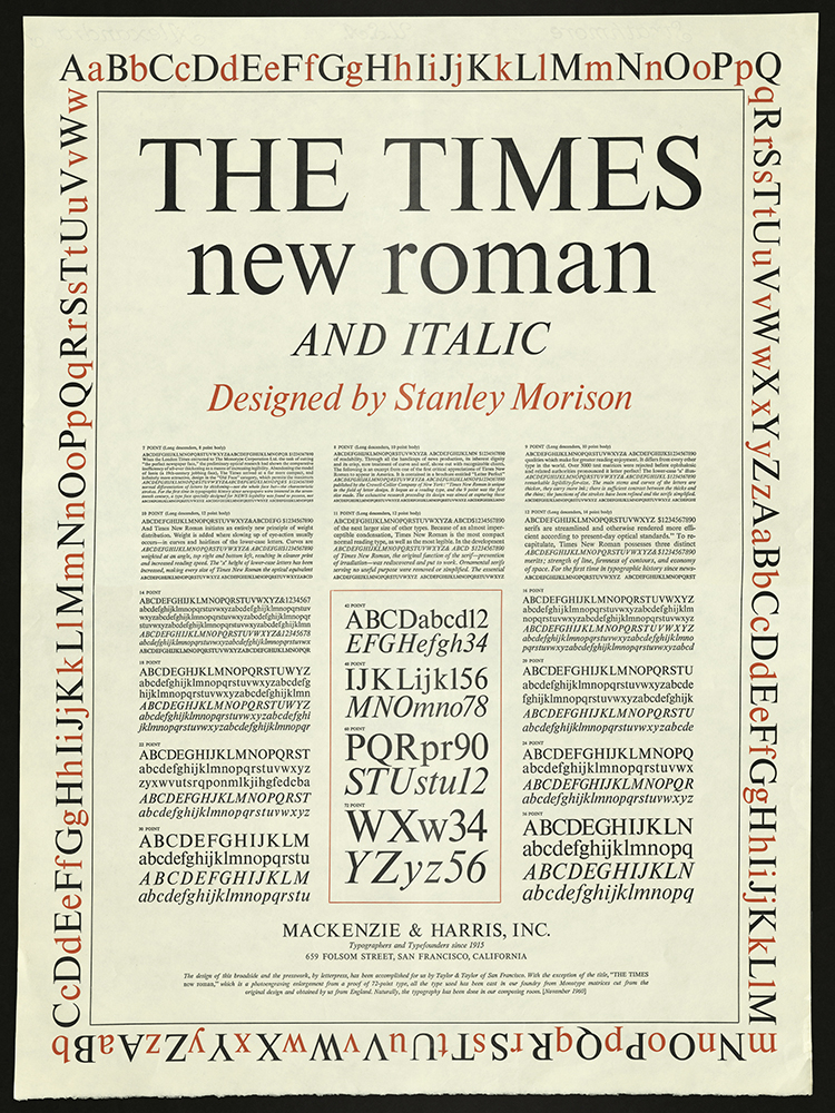 Times New Roman and Italic