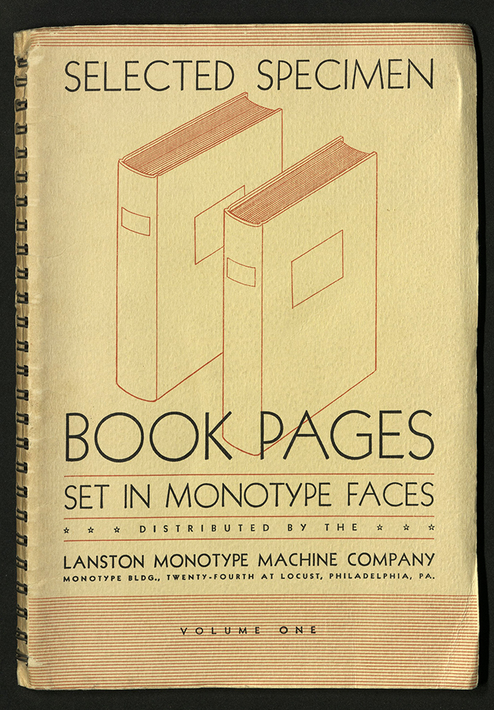 Selected Specimen book... in monotype faces
