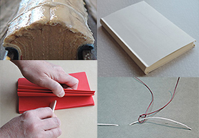 image of various book binding techniques
