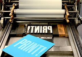 image of letterpress and type