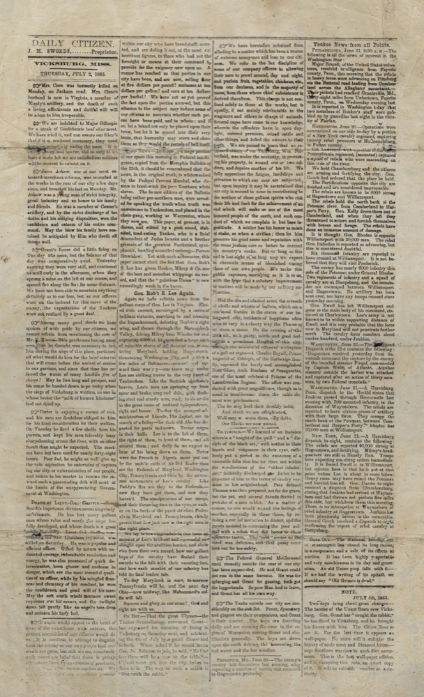 Daily Citizen, 1859