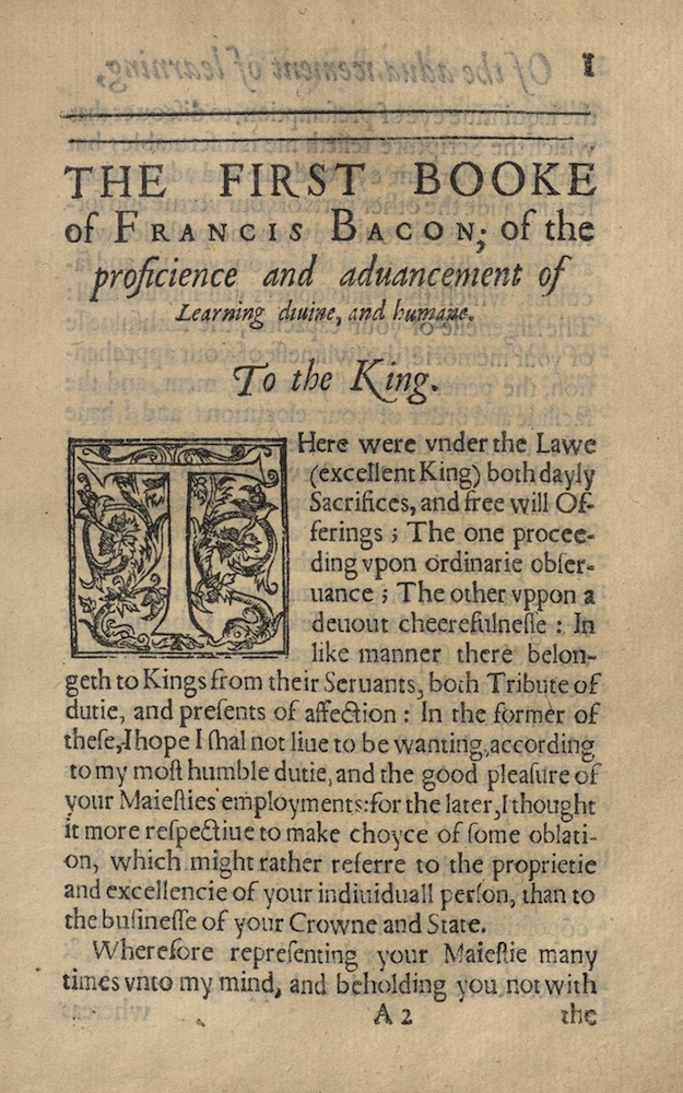 Bacon, Twoo Bookes, 1605