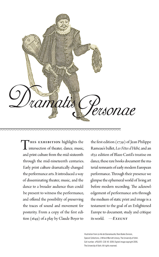 Dramatis Personae Exhibition Poster 2010