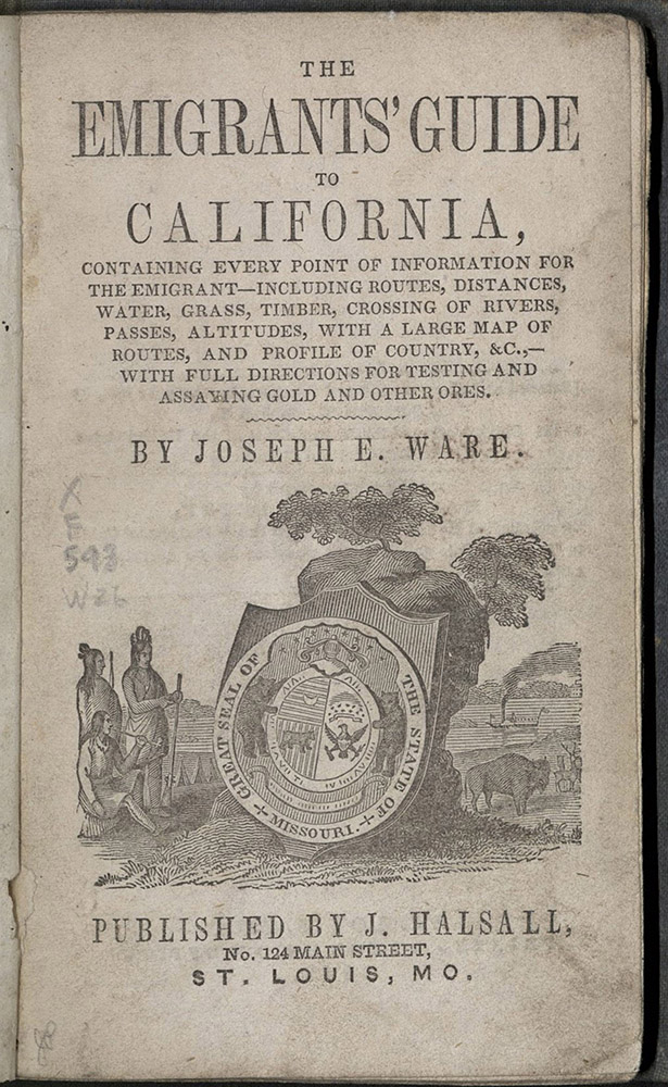 Ware, The Emigrants’ Guide To California, 1849?