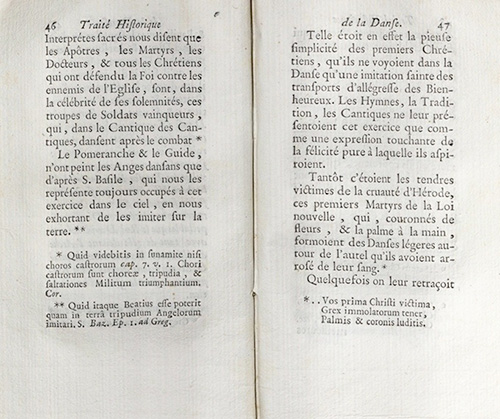 Cahusac, La Danse Ancenne..., 1754