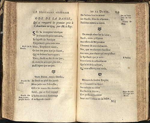 Bonnet, Histoire Generale de la Danse, 1724
