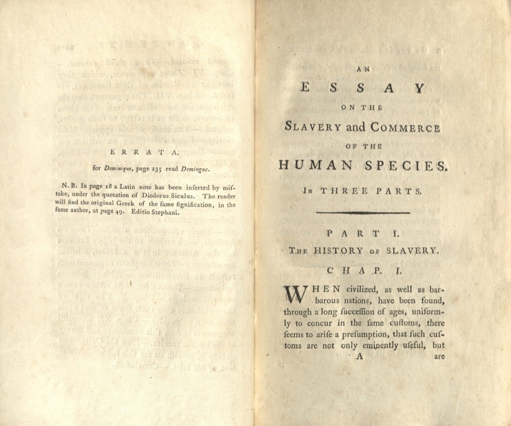 Thomas Clarkson, An Essay on Slavery…, 1786