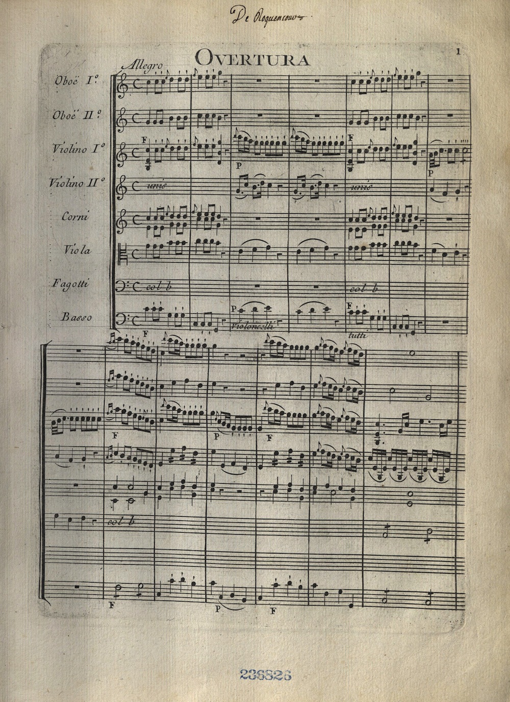 Francios Danican Philidor, Les Femmes Vengees, Opera Comique en un Acte et..., 1775, Overture
