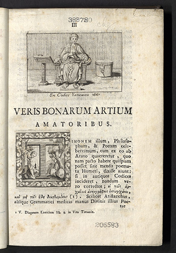Virgil, Codex antiquissimus a rufio turcio aproniano, 1741