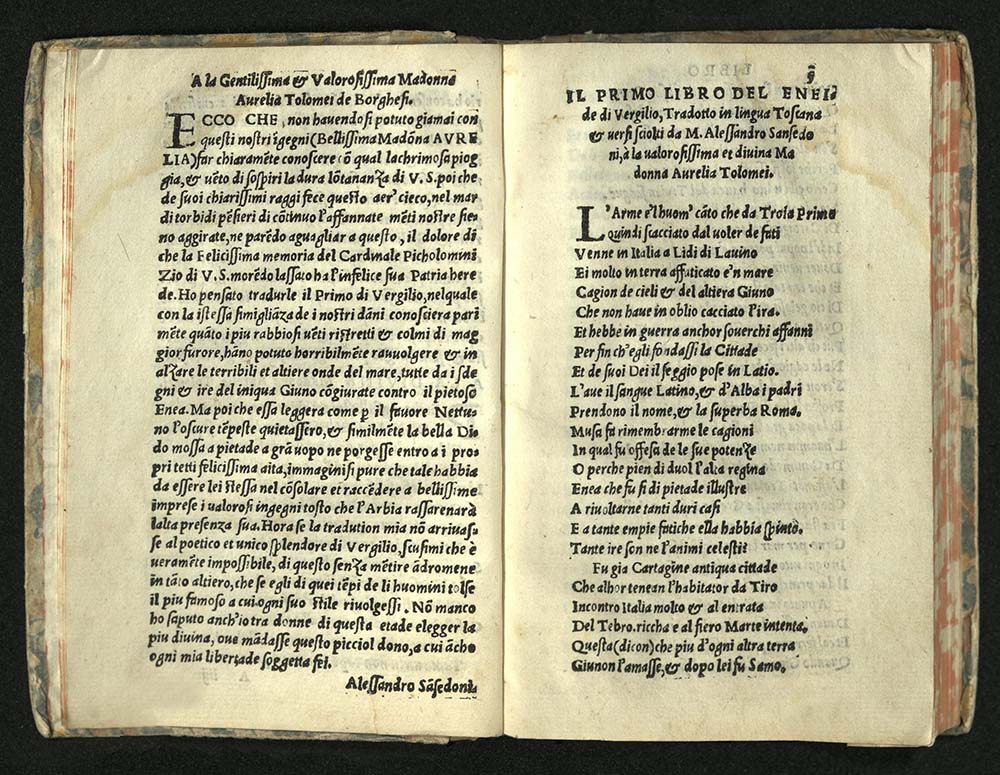 Virgil, I sel primi libri dell’eneide di vergilio tradotti a piv illvstre et honorate donne, 1541