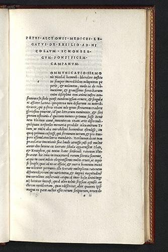 Pietro Alcinio, Petri Alcyonii medices legatus de exsilio, 1522