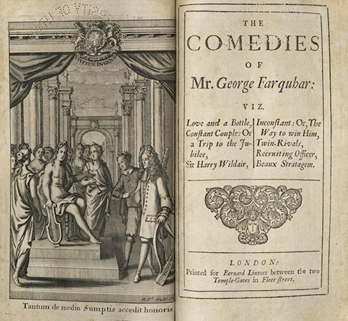 Farquhar, The Comedies of Mr, George..., 1707