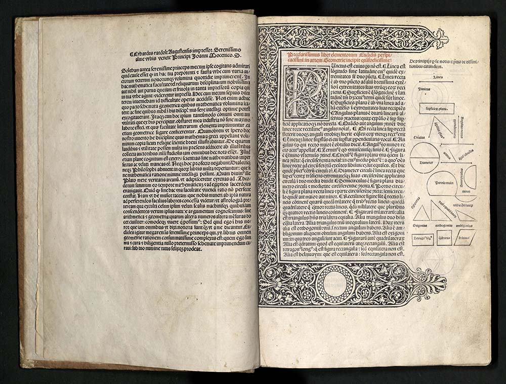 Euclid, Elementa geometriae, 1482