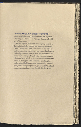 Michelangelo Buonarraoti, Michelangelo: his sonnets, Allen Press, 1991