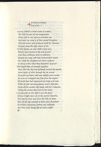 Alighieri Dante, The comedy of Dante Alighieri, San Francisco, CA: The Grabhorn Press, 1958