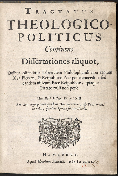 TRACTATUS THEOLOGICO-POLITICUS CONTINENS…