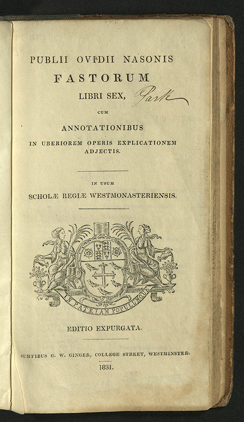 PUBLII OVIDII NASONIS FASTORUM LIBRI SEX CUM…