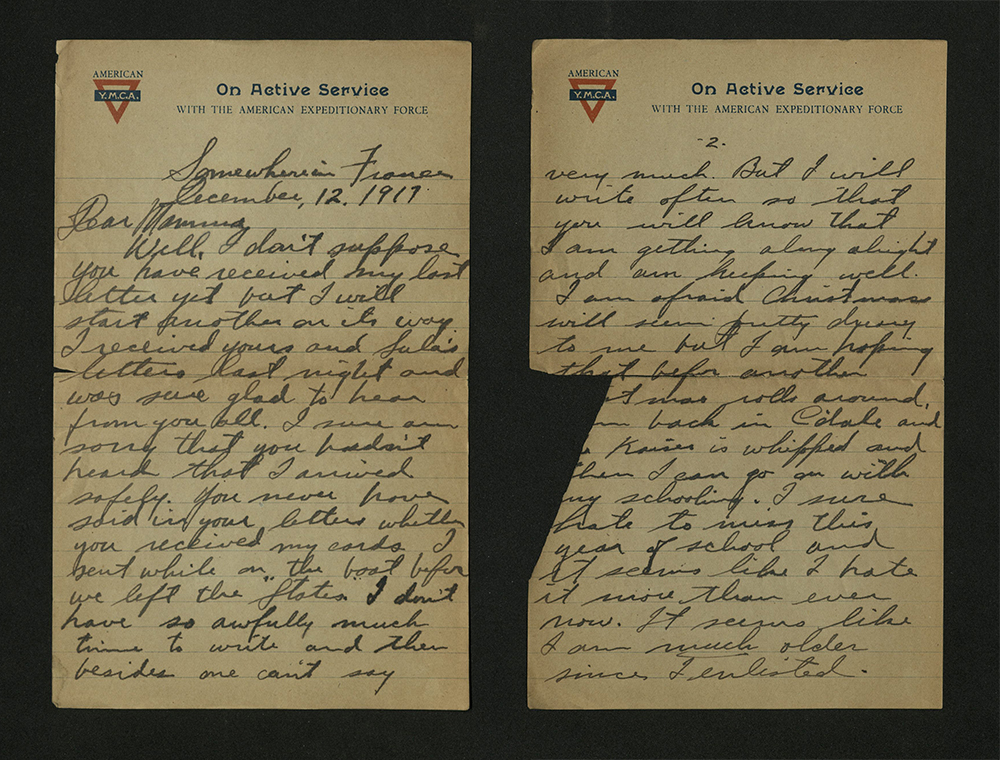 Letter from William J. Putcamp, dated 12 December 1917