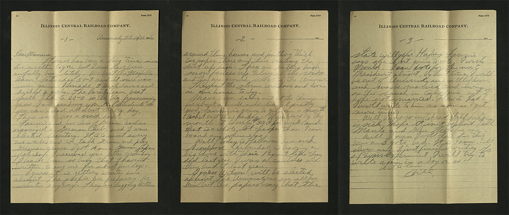 Letter dated 31 October 1916