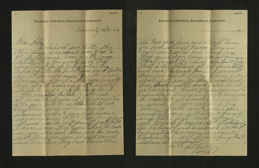 Letter from William J. Putcamp to Sulla, dated 6 November 1916